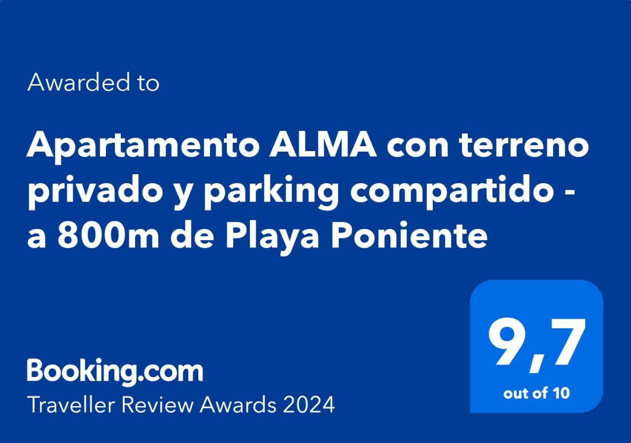 貝尼多姆Apartamento Alma Con Terreno Privado Y Parking Compartido - A 800M De Playa Poniente别墅 外观 照片